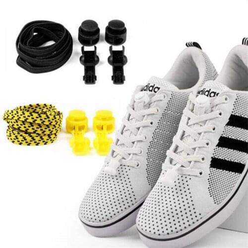 No Tie Shoelaces Stretching Lock lace Locking Shoe Laces Elastic Sneaker Child Shoelaces Shoestrings RunningJogging/Triathlon