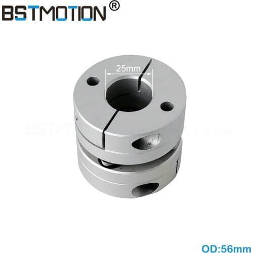 Coupling cnc motor Shaft Coupler OD 56mm 25mm 26mm 27mm 28mm Aluminum Single Disk Coupling