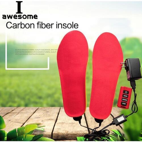 NEW Heated insoles for shoes wireless remote control Battery Powered electric safety heated boots insoles warm winter 1900MAH