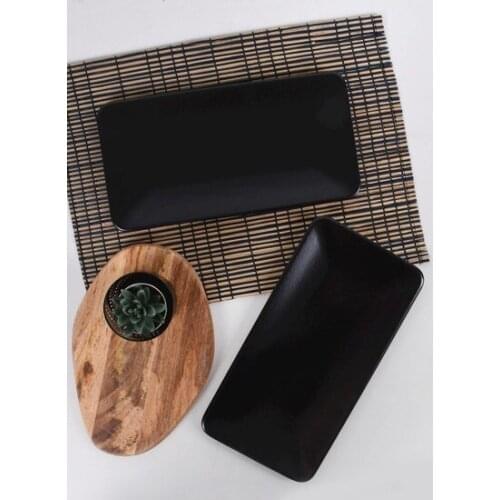Trend 2021 Keramika Matte Black Siera Kayak Plate 33 Cm 2 Pcs посуда для кухни наборы set kitchen vaisselle platos
