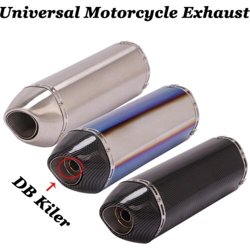 51MM Universal Motorcycle Exhaust Pipe Escape Modified Esacpe Exhaust Muffler For Ninja 650 MT07 MT09 RC390 R3 R6 Z900 DUKE 250
