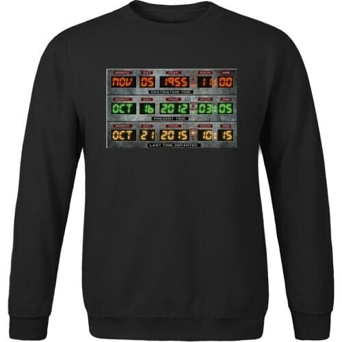 2020 popular New Hip Hop Sweatshirts Mens Fashion spring autumn Past Present And Future Vintage Printed tracksuit Streetwear top