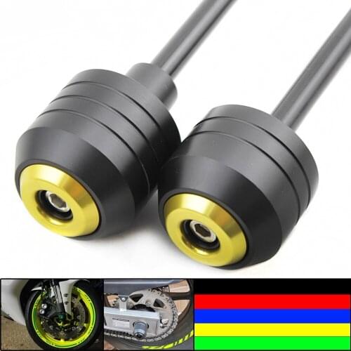 For SUZUKI GSXR GSX-R 1000 2013 2014 2015 Front Rear Wheel Slider Fork Axle Crash Protector Swing Arm Pad Guard POM New