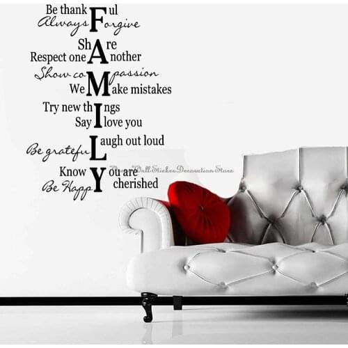 Family Dress Up Vinyl Wall Stickers Personality Famous Quotes Home Living Room Bedroom Porch Window Door Decorative Decal Gift