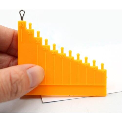 Hair Feeder Rig Tying Tool Gauge Measure Carp Fishing Terminal Tackle Coarse
