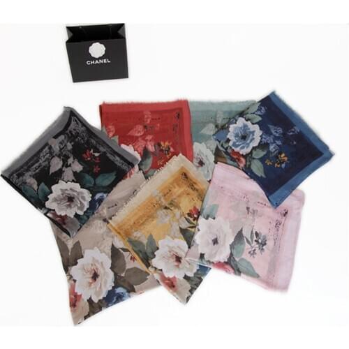 Hot sale new viscose print flowers fringe women scarf/scarves muslim hijab fashion shawls bandana wraps 10pcs/lot free shipping