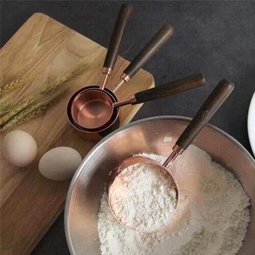 1 Set Kitchen Measuring Cup Practical Cake Baking Flour Measuring Spoon Teaspoon Coffee Sugar Spoon Cooking Tools