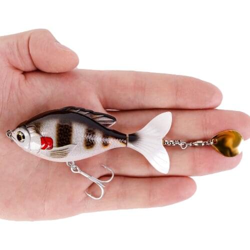 1pcs Rotate Tail Popper Lure Wobbles 9.5cm 16.6g Topwater Fishing Lures crankbait Artificial Hard Bait Bass Pike Fishing Tackle