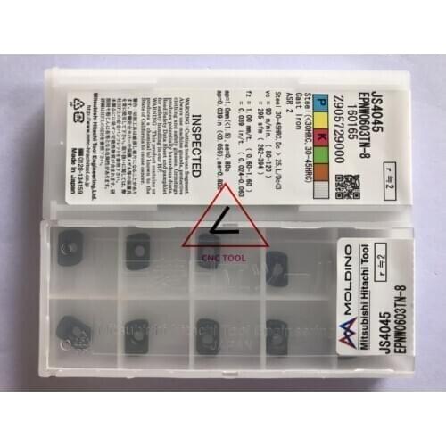 EPNW0603TN-8 JS4045 10pcs Hitachi high cutting performance CNC indexable inserts