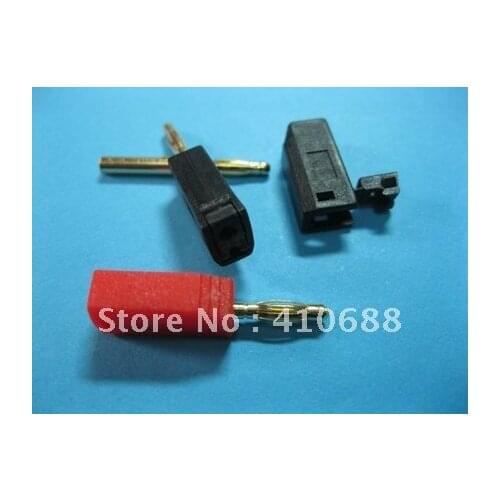 2mm Gold Plated Banana Plug 2 Color Red & Black 500 Pcs per lot Hot Sale High Quality