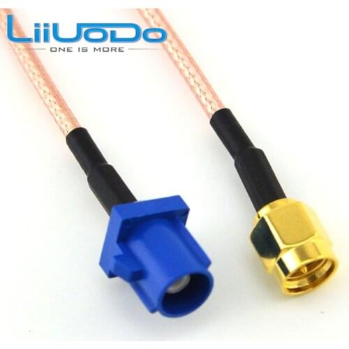 2 Pcs Fakra C Adapter Plug to SMA Male GPS Antenna Fakra Extension Cable RG316 15CM Pigtail for VW for Seat for Benz for ford