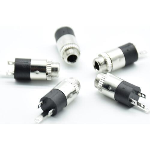 5PCS 3.5mm Stereo Female Sockect Jack with Screw 3.5 Audio Headphone Connector PJ-392