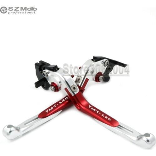 For YAMAHA MT125 MT 125 MT-125 2014-2015 Front Rear Brake Lever Aluminum Motorcycle Adjustabale Folding Extendable Motor parts