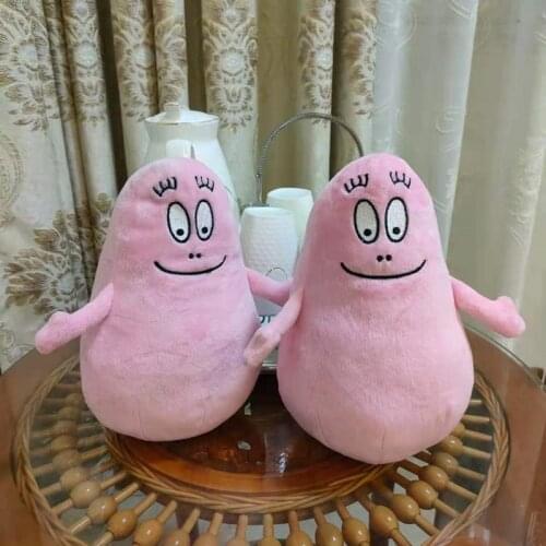 Anime Cartoon Pink Original Barbapapa Barbamama Plush Toy Dolls 23cm Kawaii Kids Gift