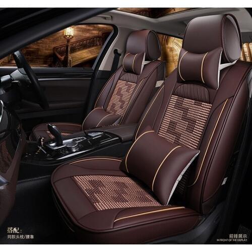 Automobile car seat covers leather cushion set for Skoda Octavia Fabia Superb Yeti Rapid VOLVO V60 XC90 V40 XC60 S60L S80L XC90