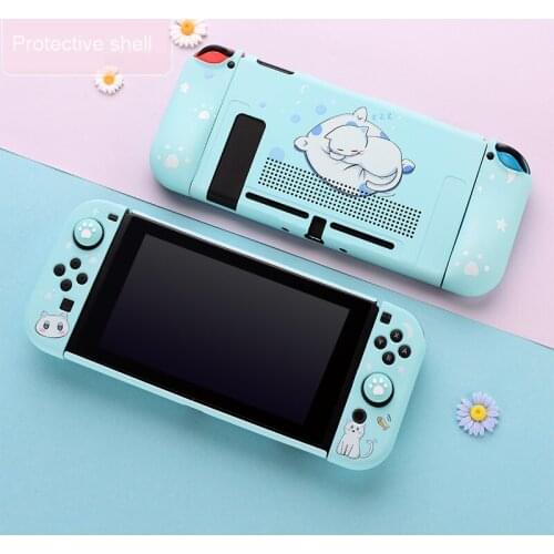 Nintend Switch Case with cooling hole Colorful Cute Cartoon Fairy League Soft Cover Back Girp Shell For Nintendo Switch Accessor
