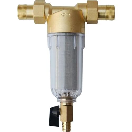 Water Pre Filter Purifier Home Filtering Nickel Plated Brass Connector