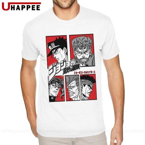 Stardust Crusaders T Shirt Jojos Bizarre Adventure T Shirts Adult 80S Shirt Mens Short Sleeves Sale Brand Top Apparel
