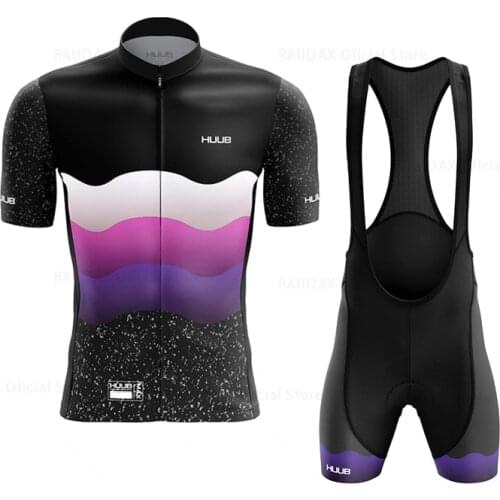 HUUB Short Sleeves Cycling Jersey 2021 Pro Team Summer Breathable Anti-UV Bicycle Clothing Mens MTB Roupa Ciclismo Masculino