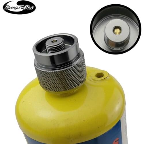 Hot Sale American Standard Camping Manpu Propane Gas Tank Adapter Outdoor Stove Adapter Connector Fitting Self-closing