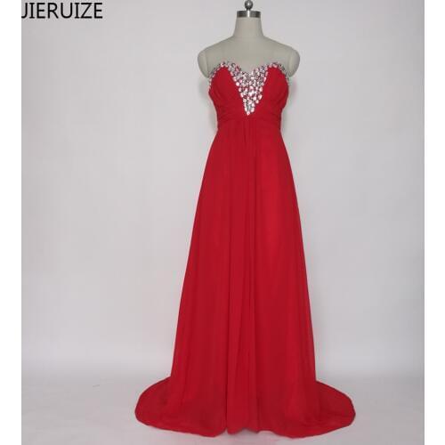 JIERUIZE Womens Evening Chiffon Dresses