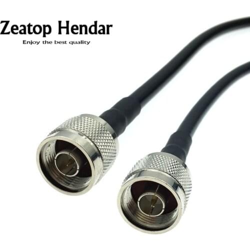 1Pcs Low Loss 5D-FB 50-5 Coaxial Cable N Male Plug to N Male Jack RF 50Ohm Wire Connector 50cm 1M 2M 3M 5M 10M 15M 20M 30M