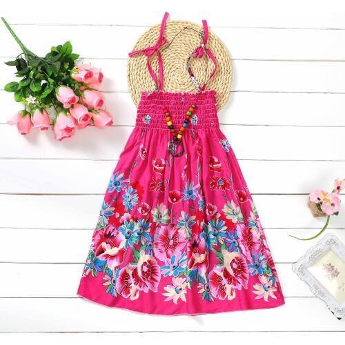 2020 Girls Dress For Kids Girl Dresses For Baby Girls Sundress Kids Clothes Sleeveless Dress Fashion Bohemian Dresses Beach