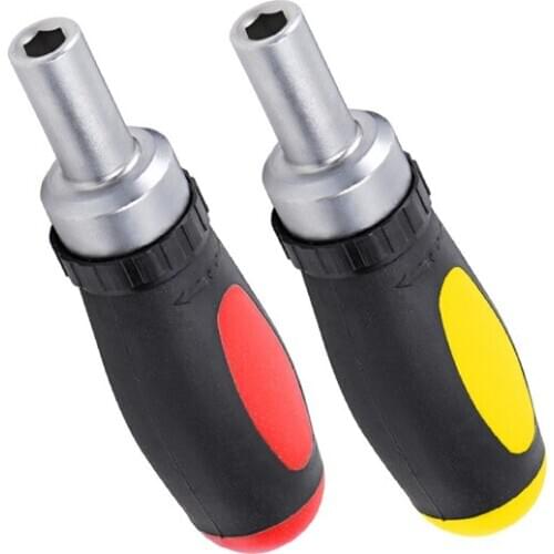 1/4" 6.35mm Magnetic Screwdriver Handle Ratchet Mini Bolt Driver Multifunctional Screw Driver Bit Holder Screw-driving Tools