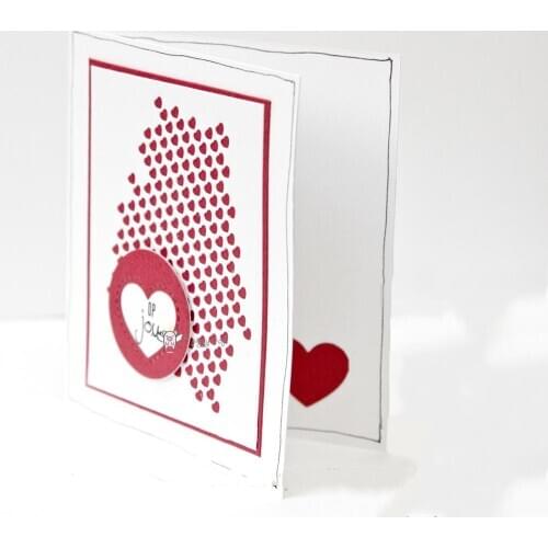 Love heart background metal Cutting Dies Stencils DIY Scrapbooking Paper/photo Cards Embossing Dies