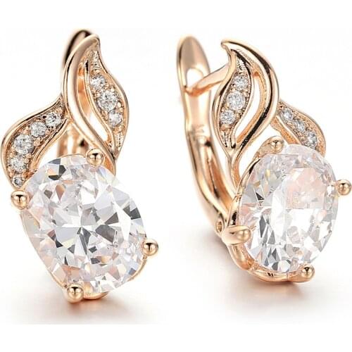 Hanreshe Mini Crystal Stud Earring Punk Jewelry Party Accessorie Pretty Blue Red White Rhinestone Gold Earrings Women Girls Gift