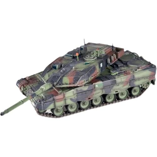 1/72 Cast Alloy Tank Model Leopard 2A6NL Netherlands NATO Three-color Camouflage Leopard 2A6 Finished Collection Display Toy