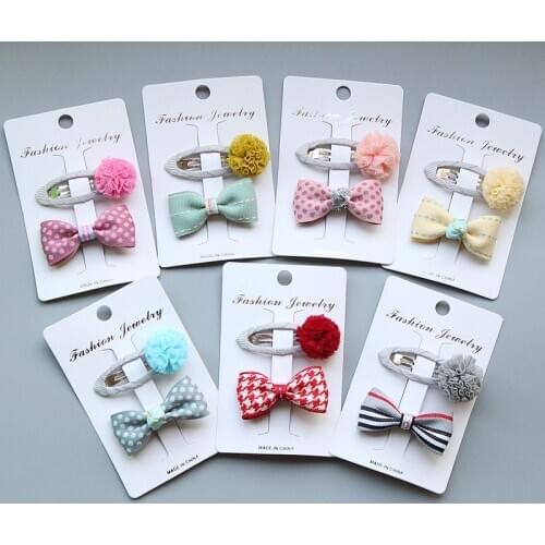 Fashion bowknot girls kids hair clip bow hairpin bobby pins accessories for children hairgrip hair barrette headdress hairclip