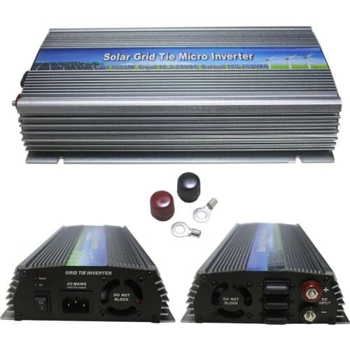 MPPT 1000W 18V micro Inverter Grid Tie Inverter Solar Power Inverter 1000W10.5-28V DC to 110or 220V AC pure sine wave inverter