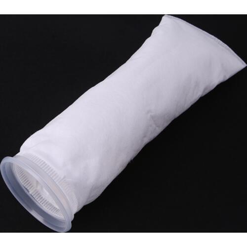 New Aquarium Fish Tank Filter Sump Felt Sock Mesh Net Bag Micron Replacement White