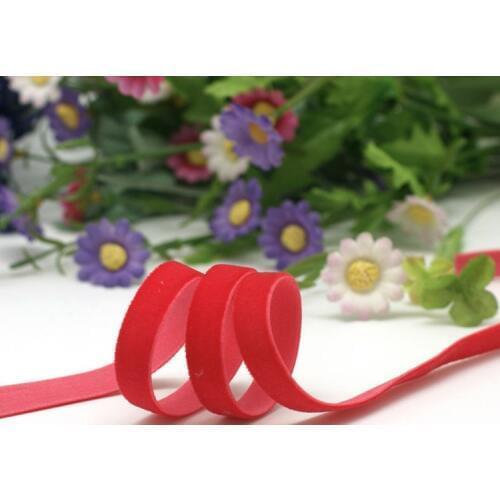 3/8" Single Face Velvet Ribbon Christmas Red Velvet Ribbon Color Ribbon