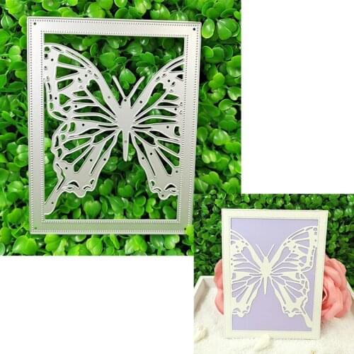 Suitable for Christmas metal cutting die and DIY scrapbook album 3D greeting card making creative butterfly frame 2021 NEW