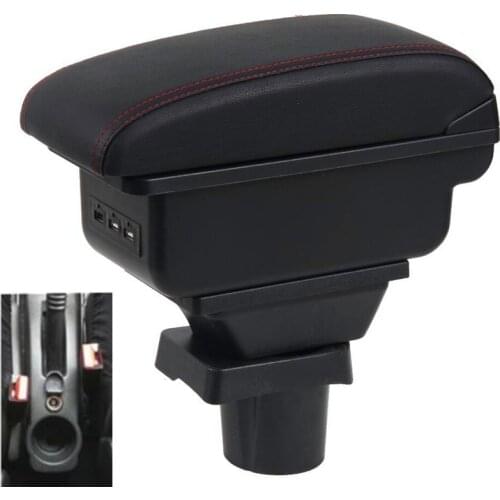 For Dacia Sandero armrest box central Store content Storage box Dacia stepway armrest box USB interface