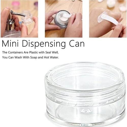 Promotion 50pcs 30g PS Empty Transparent Cream Jars, 30ml Clear Plastic Box, Empty Cosmetic Containers