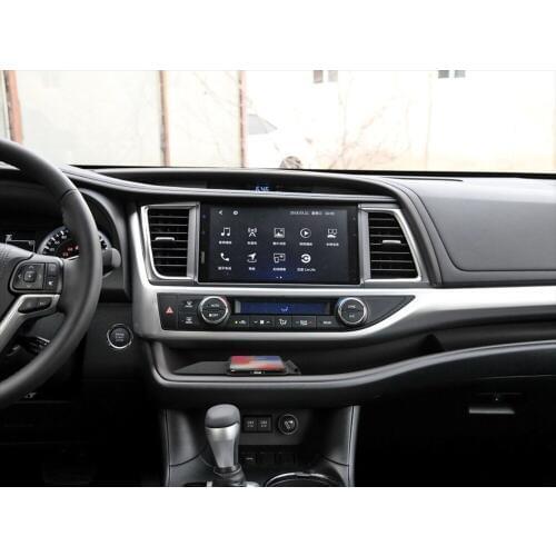 Qi Car Wireless Charger For iPhone Xs Max Xr X Samsung S10 S9 Intelligent Infrared for Toyota Highlander 2016+ Car Phone Holder