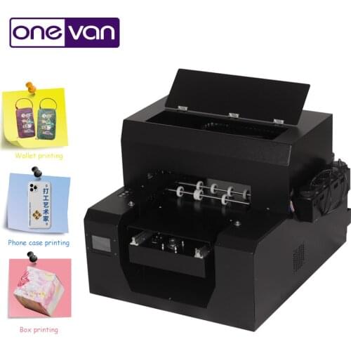 LED UV flat and cylindrical all-in-one printer A3 mobile phone case wooden bottle glass metal silicone color printing machine