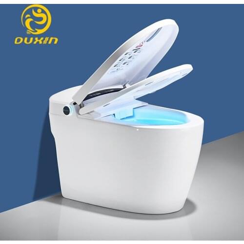 No water pressure limit intelligent toilet integrated automatic flush with sunken tank siphon flush instant hot water outlet