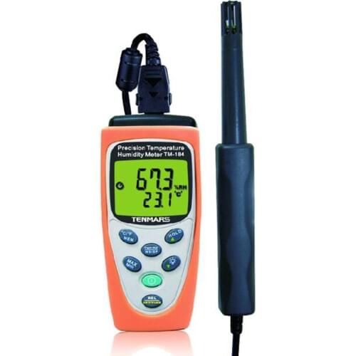 TENMARS TM-184 Precision Temperature / Humidity Meter Use For Humidity, Temperature, Wet bulb and Dew point