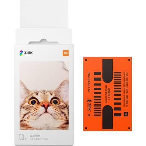 Xiaomi Mijia AR Printer Mi ZINK Pocket Printer Paper Self adhesive Photo Print Sheets For Xiaomi 3inch Mini Pocket Photo Printer