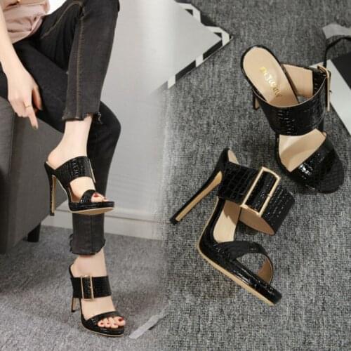For New summer 2020 stiletto high heels European and American foreign trade sandals open toe womens shoes
