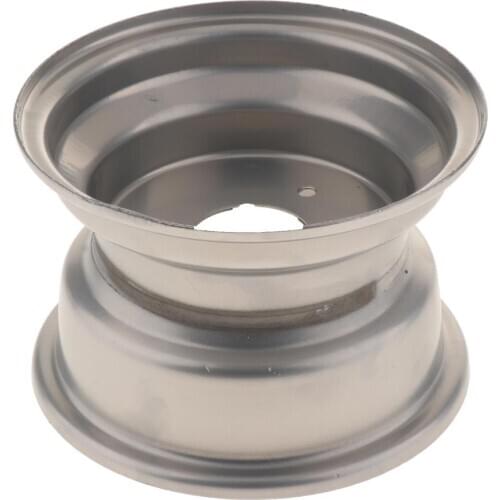 16x8-7 7 inch ATV UTV Wheel Rim 3 Holes Replacement for 50 70 90 110cc Quad Buggy Tires, Silver