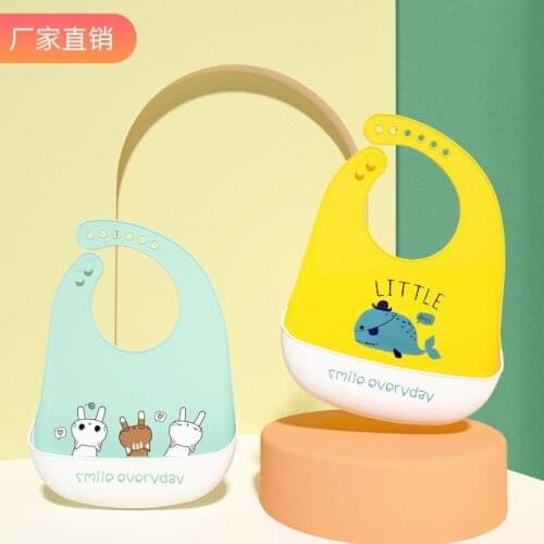 2021 Silicone Bib Fashion Baby Bib Cute Bib Bib Childrens Slobber Towels Waterproof Slobber Towels Washless Slobber Towels