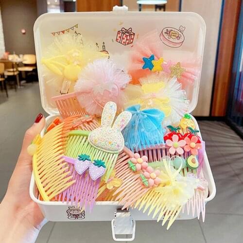 3/5pcs/set Hair Combs Hair Accessories for Gir Cute Hairband Sweet Flower Butterfly Korean Headband