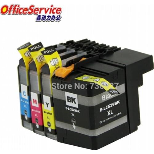 8X=2 Sets Compatible Ink Cartridge LC529 LC525 For Brother DCP-J100 DCP-J105 MFC-J200 Inkjet printer