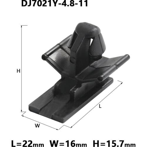 Automobile fixed movable buckle seat external lock aircraft head clip Automobile motorcycle dj7021y-4.8-11 external lock