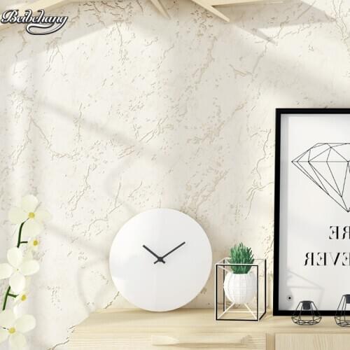 Beibehang Simple modern pure plain wallpaper high-end thick non-woven bedroom living room sofa TV background wallpaper